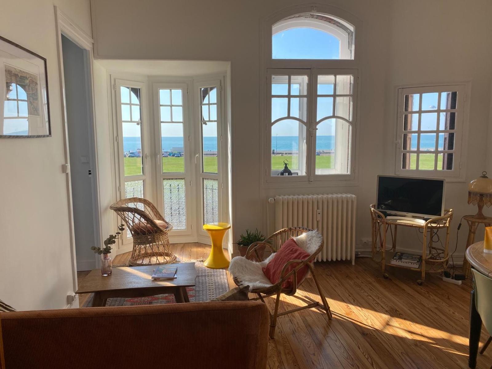 L'Ecume Des Jours Vue Mer Dieppe Exteriör bild